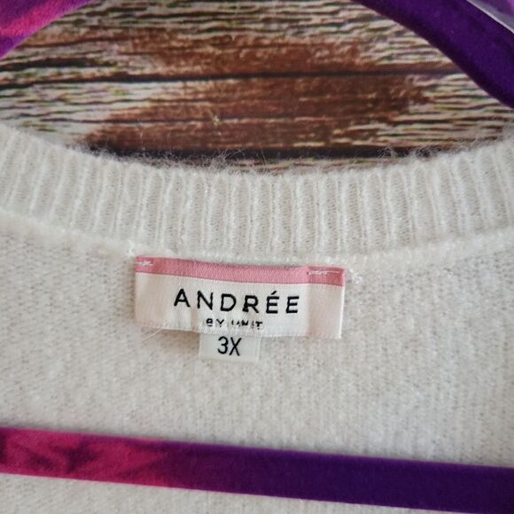 Andreea by lane Bryant Women's Sweater 3X stripped NWT - Picture 3 of 5